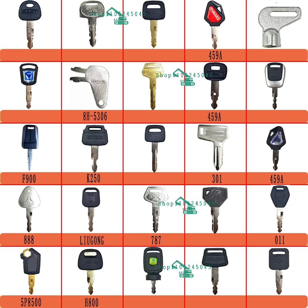 Heavy Equipment Keys Master Set - Набор из 25 универсальных ключей для