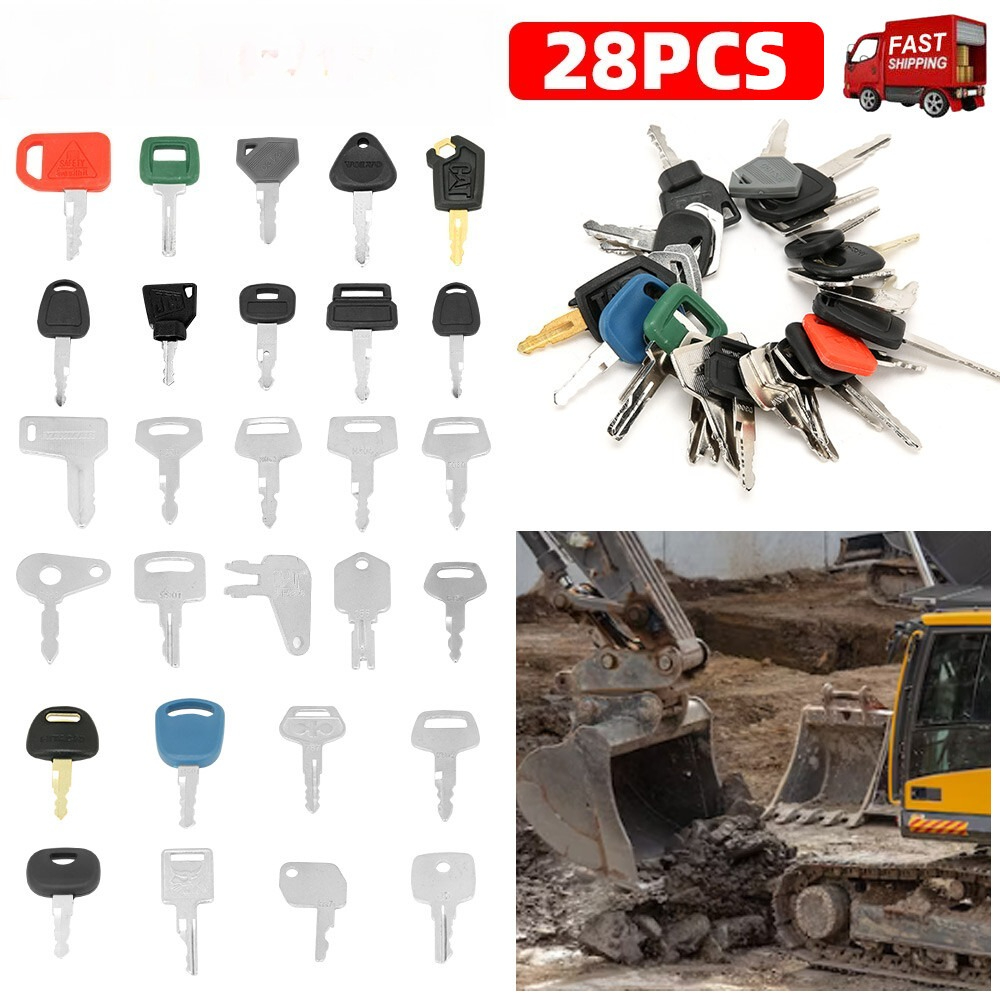 Heavy Equipment Keys Master Set - 28 ключей для экскаваторов, универсальный набор