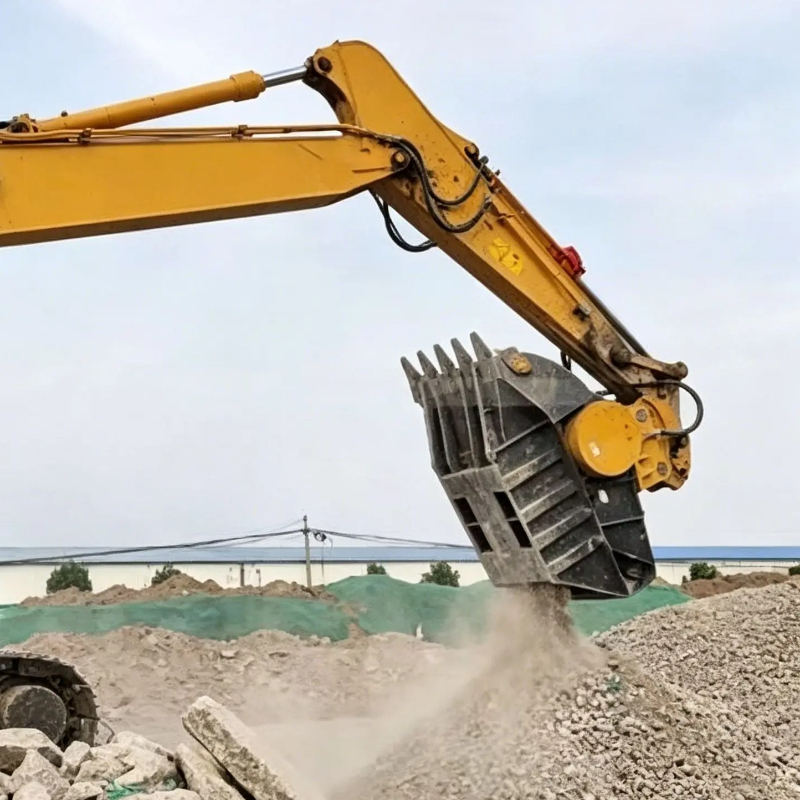 Гидравлический ковш-дробилка д – обзор и цена Heavy Equipment Attachments