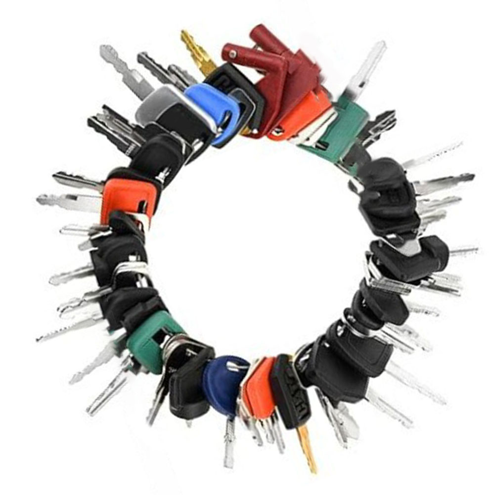 50 шт. универсальных ключей дл – обзор и цена Heavy Equipment Keys Master Set